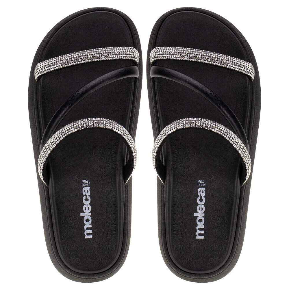 SANDÁLIA FEMININA FLAT MOLECA - 5469121  Preto 5
