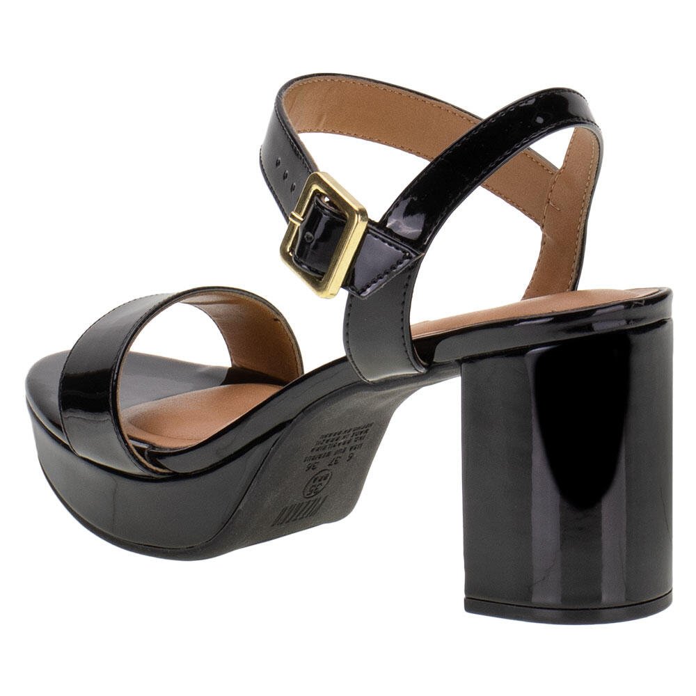 SANDÁLIA FEMININA SALTO GROSSO VIZZANO - 6425110  Preto 3