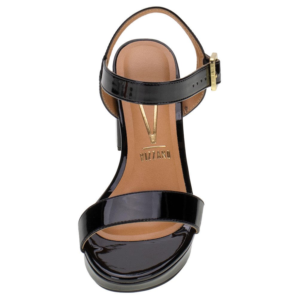 SANDÁLIA FEMININA SALTO GROSSO VIZZANO - 6425110  Preto 5