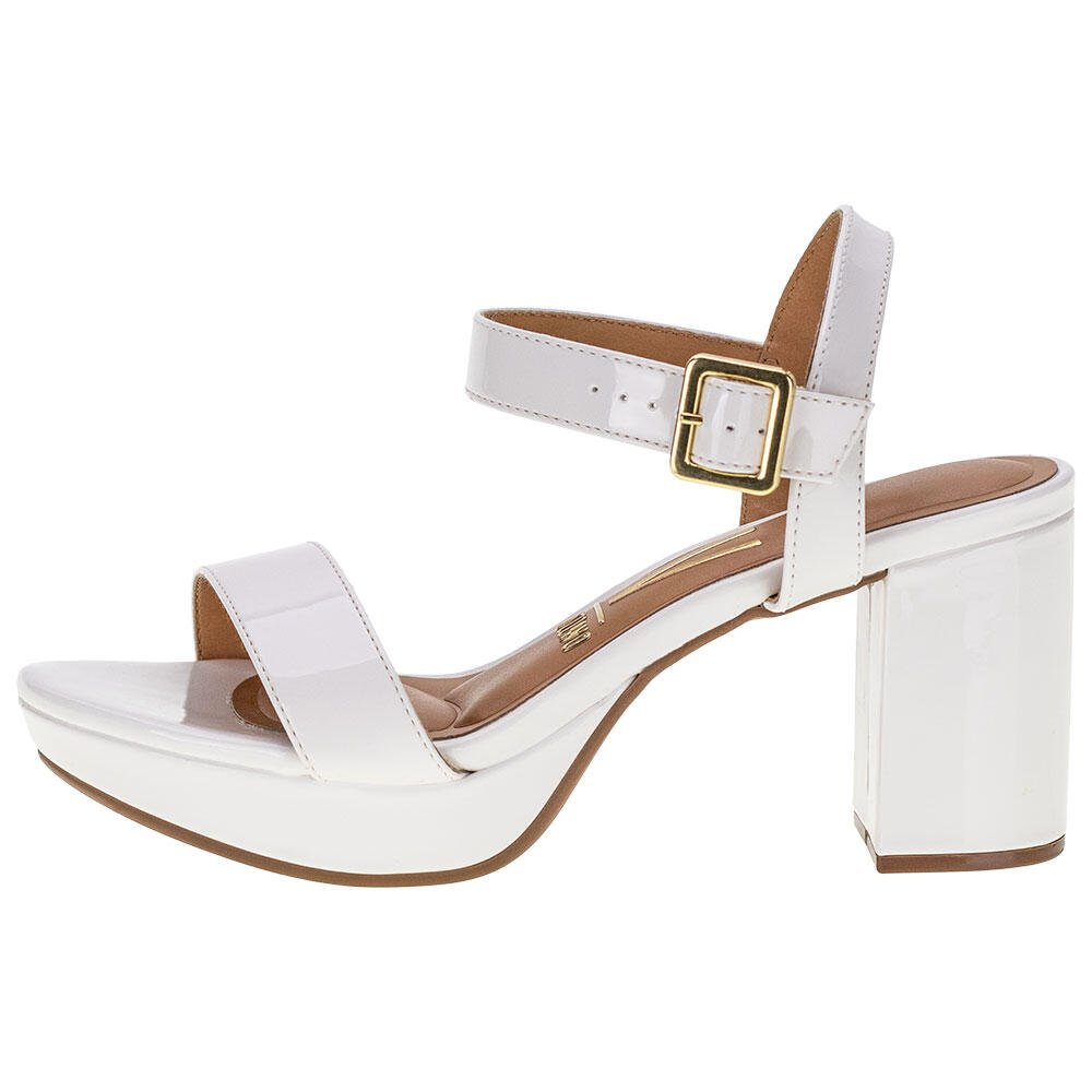 SANDÁLIA FEMININA SALTO GROSSO VIZZANO - 6425110  Branco 2