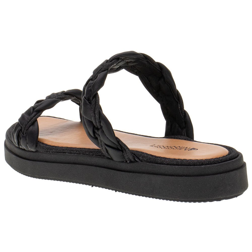 TAMANCO FEMININO FLAT MISSISSIPI - MI401  Preto 3