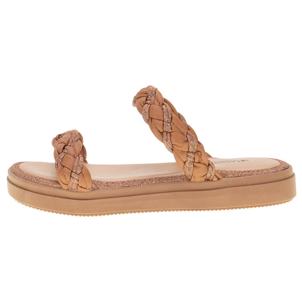 TAMANCO FEMININO FLAT MISSISSIPI - MI401  Bege 2