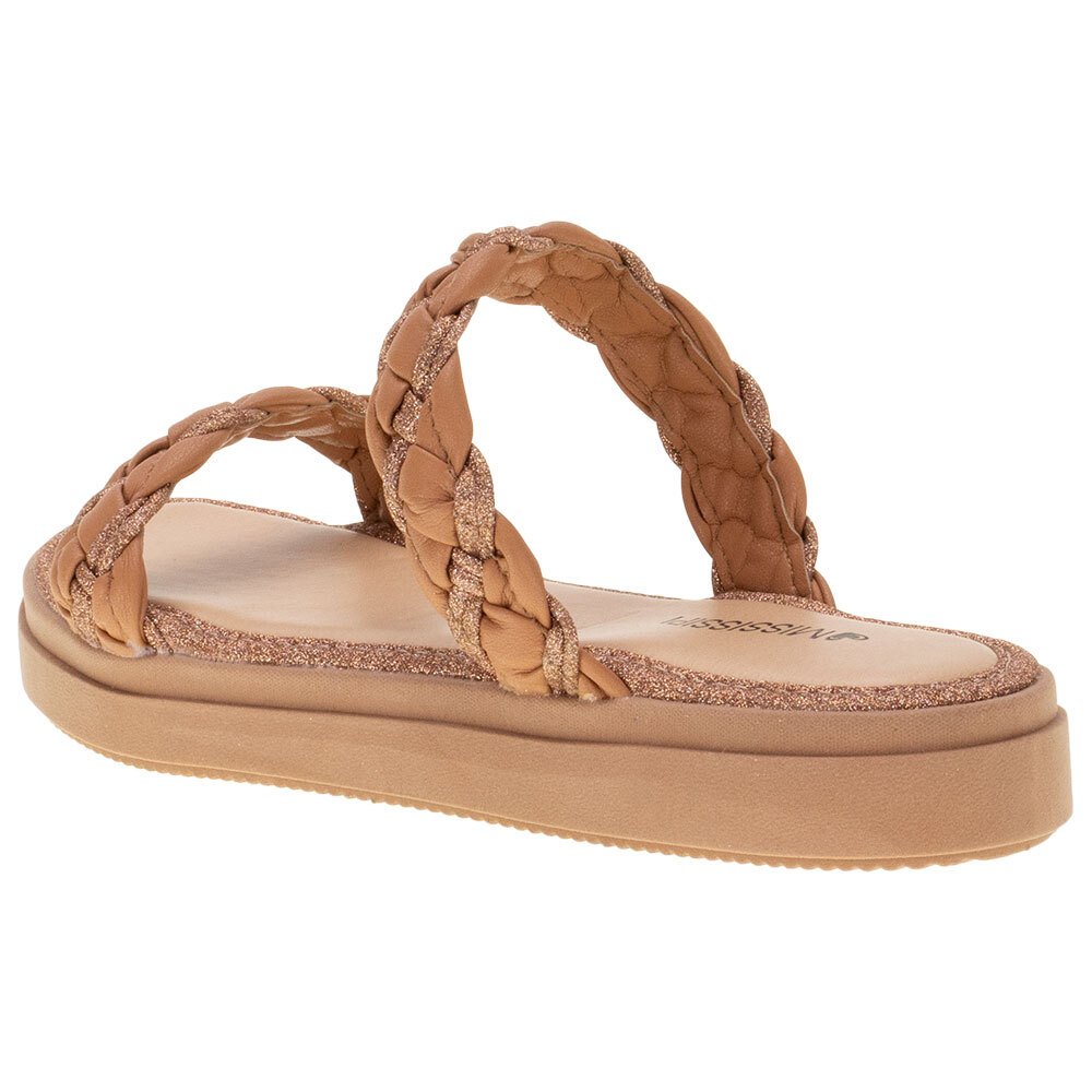 TAMANCO FEMININO FLAT MISSISSIPI - MI401  Bege 3