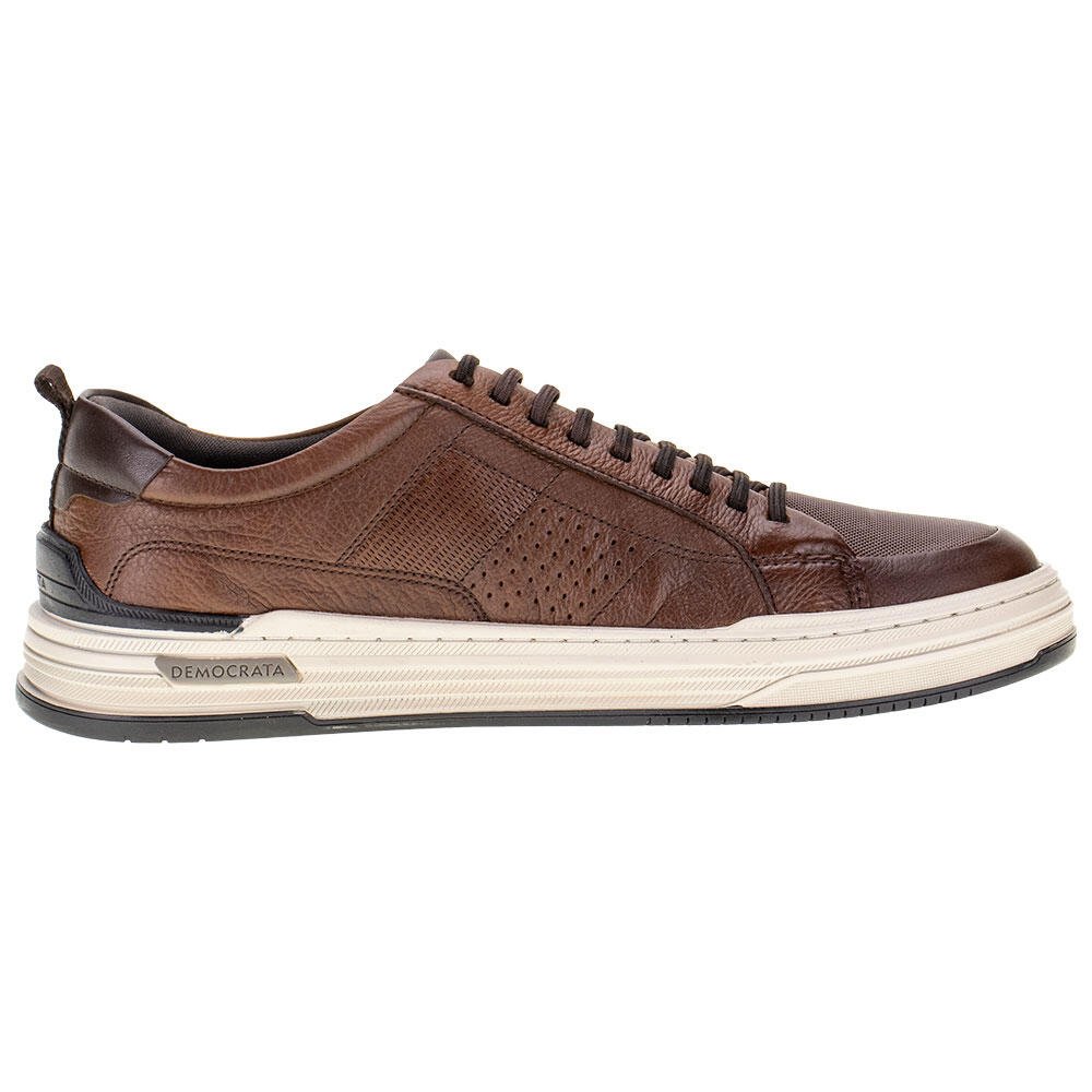 SAPATÊNIS MASCULINO DENIM MIKE DEMOCRATA - 240601 Marrom 5
