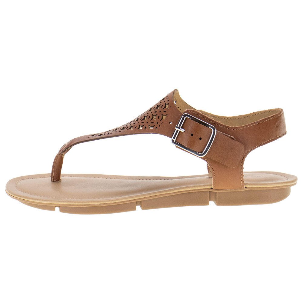 SANDÁLIA FEMININA FLAT BOTTERO - 309282  Marrom 2