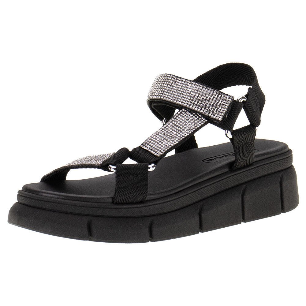 SANDÁLIA FEMININA FLAT MOLECA - 5483109 Preto 1