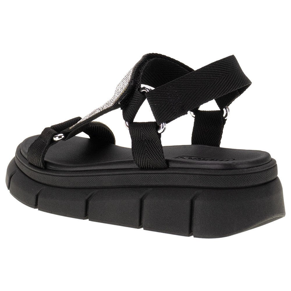 SANDÁLIA FEMININA FLAT MOLECA - 5483109 Preto 3
