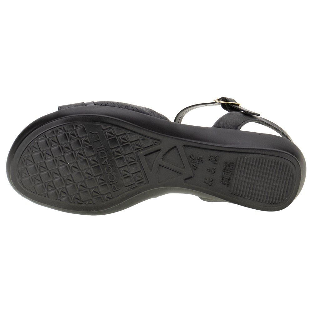 SANDÁLIA FEMININA FLAT PICCADILLY - 5003517  Preto 4