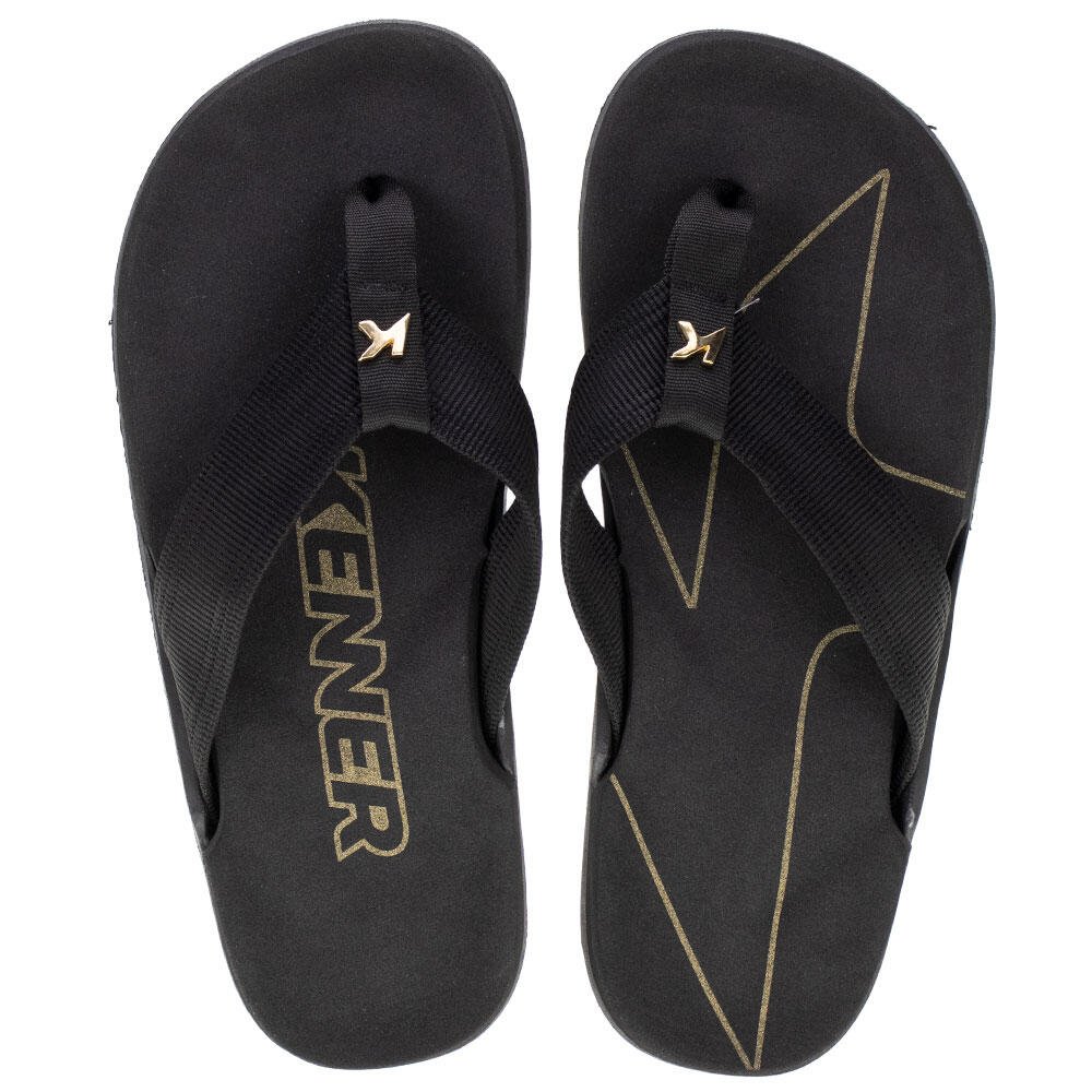 Chinelo Kenner NK6 Flux Pro Masculino Preto Preto