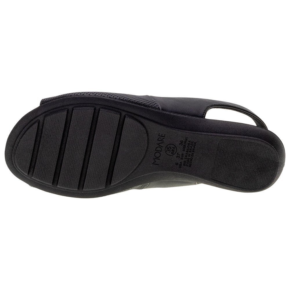 SANDÁLIA FEMININA FLAT MODARE - 7127253 Preto 4