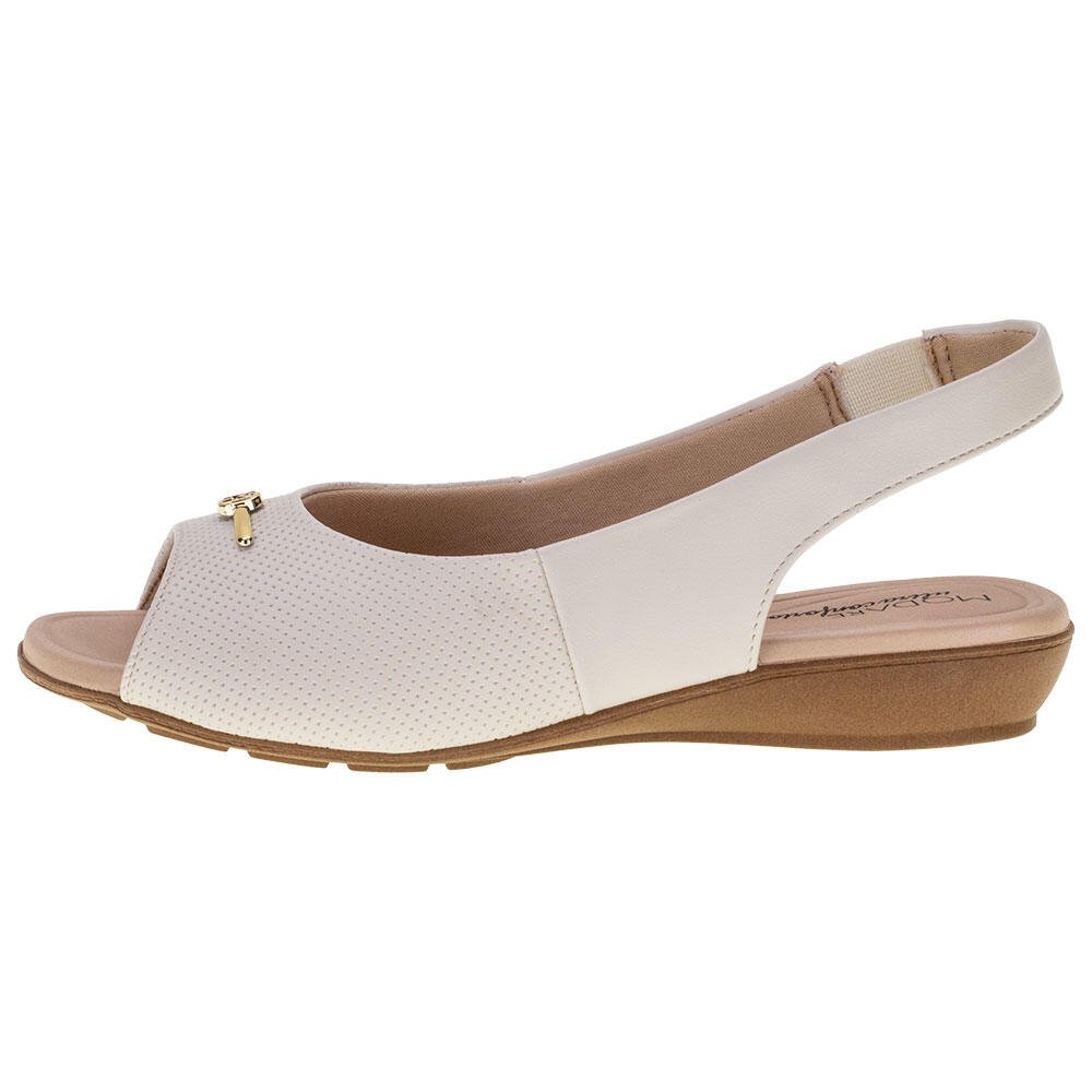SANDÁLIA FEMININA FLAT MODARE - 7127253  Branco 2