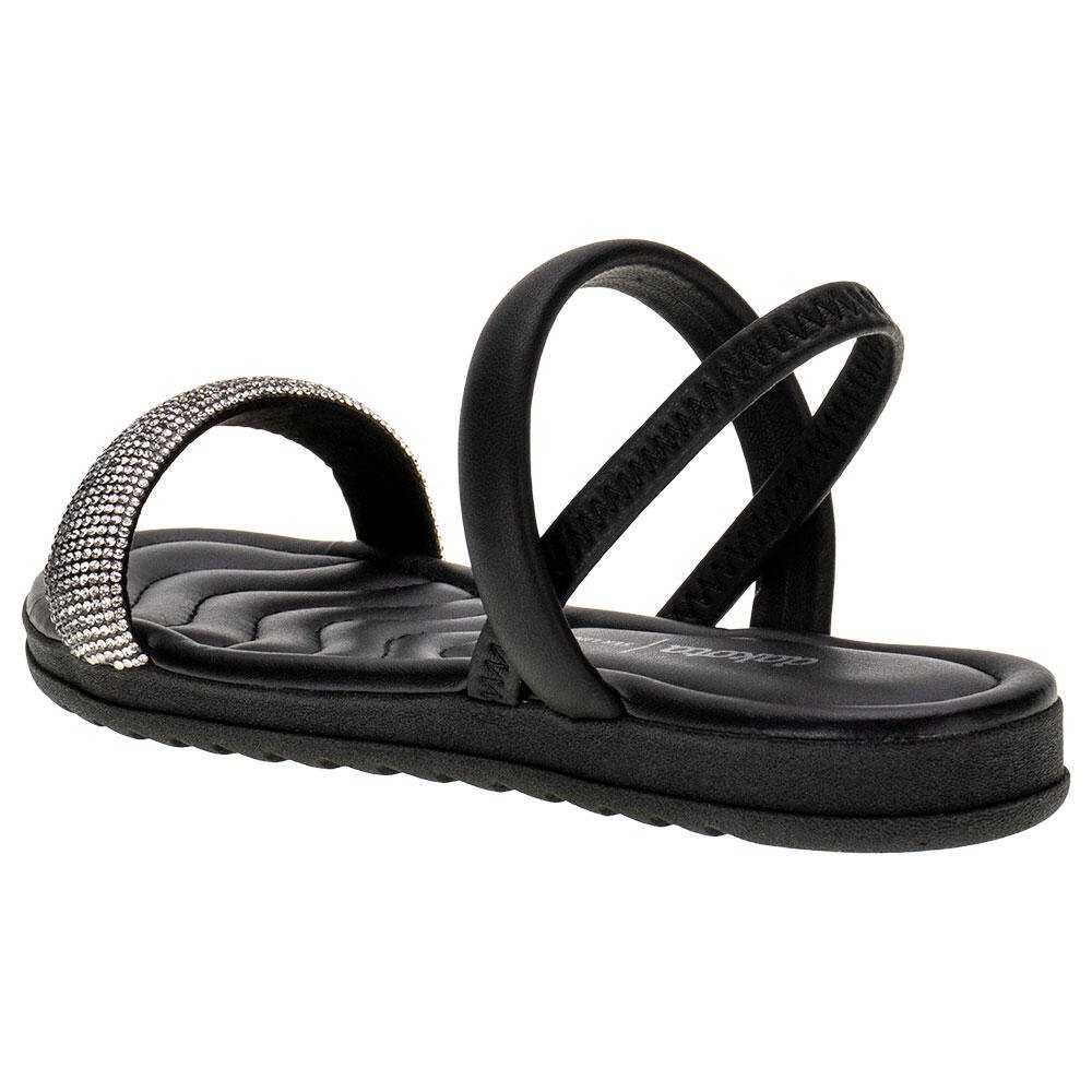 SANDÁLIA FEMININA FLAT DAKOTA - Y7065 Preto 3