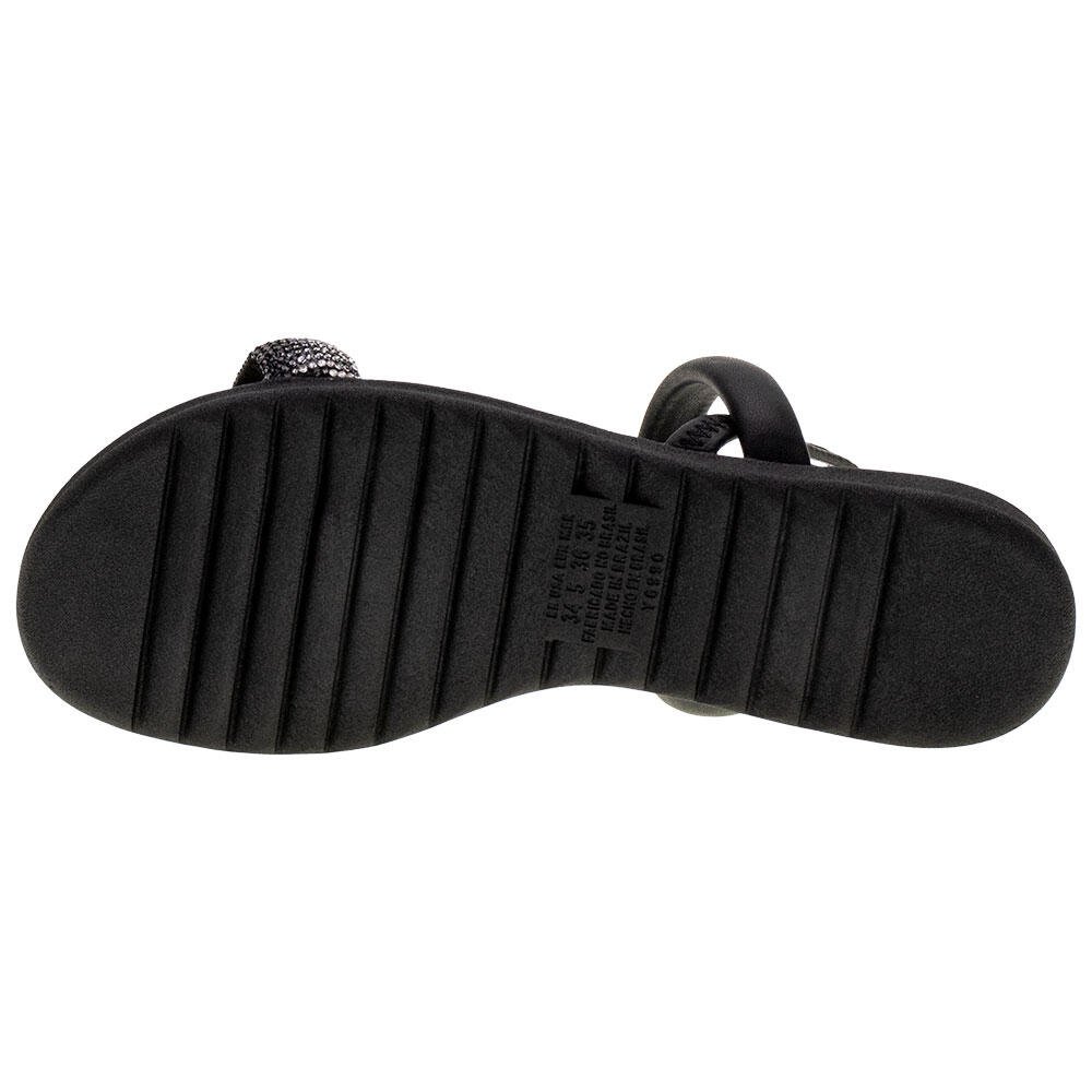 SANDÁLIA FEMININA FLAT DAKOTA - Y7065 Preto 4