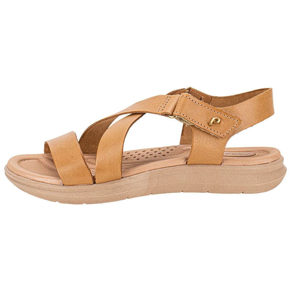 SANDÁLIA FEMININA FLAT PEGADA - 232812  Bege 2