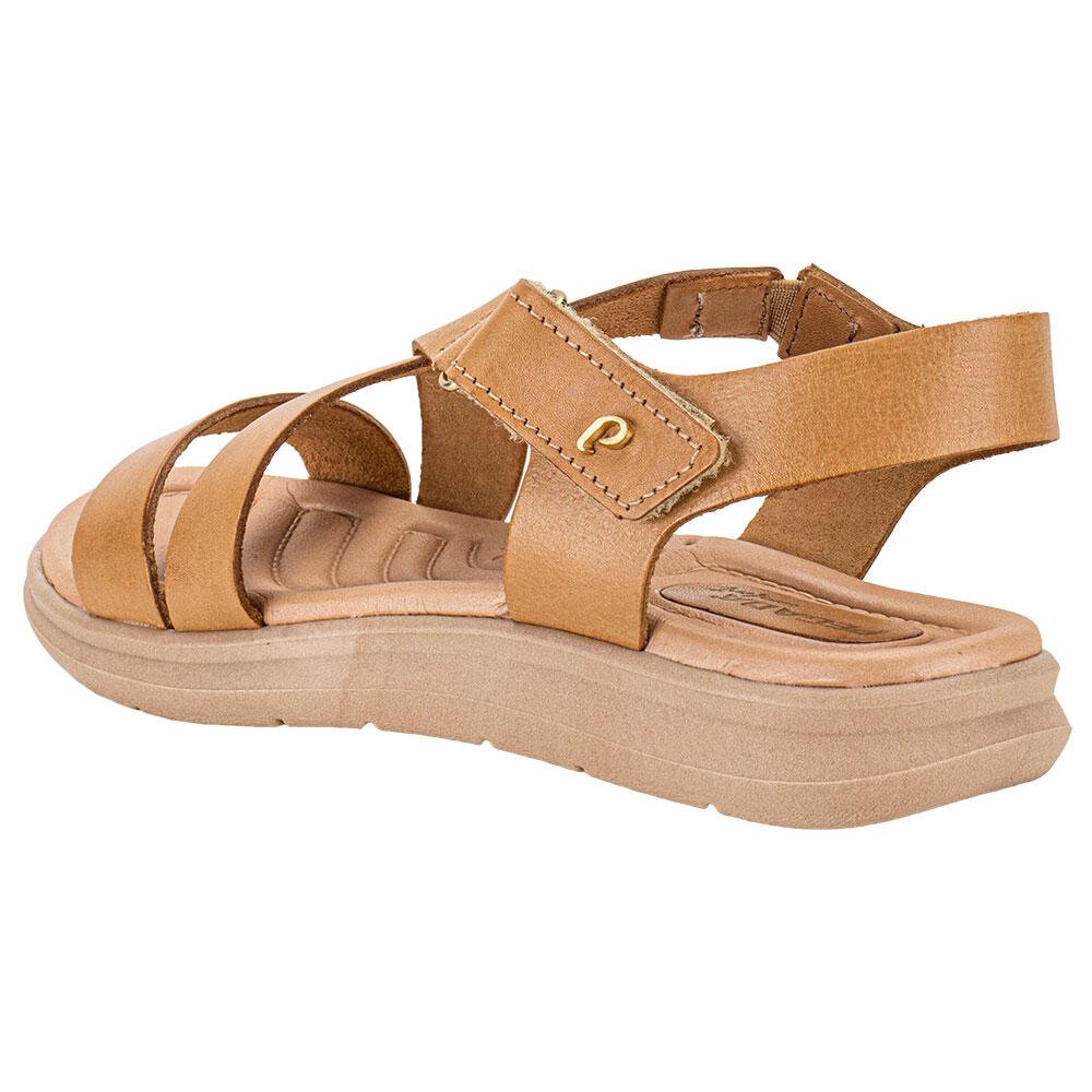 SANDÁLIA FEMININA FLAT PEGADA - 232812  Bege 3