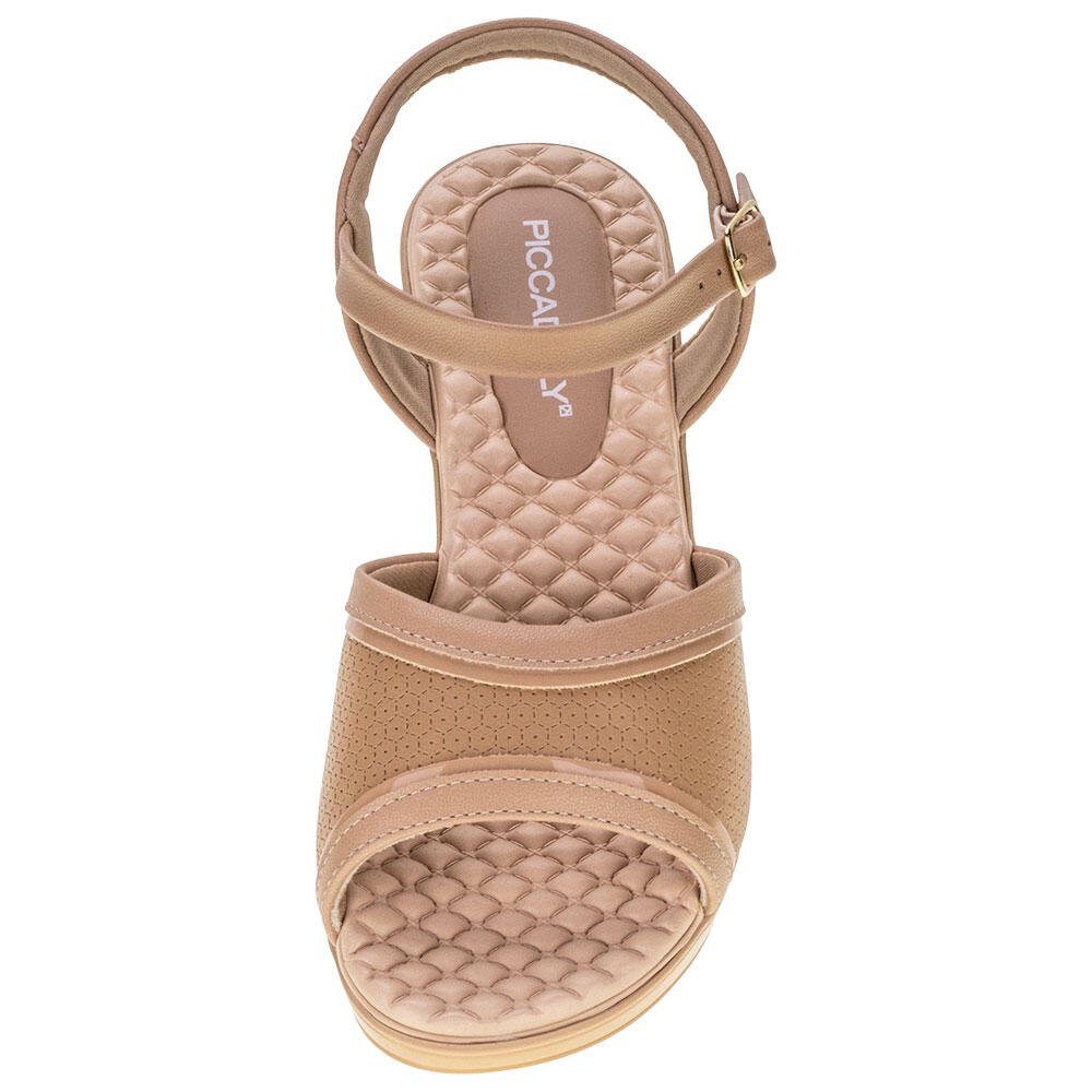 SANDÁLIA FEMININA ANABELA PICCADILLY - 540337  Bege 5