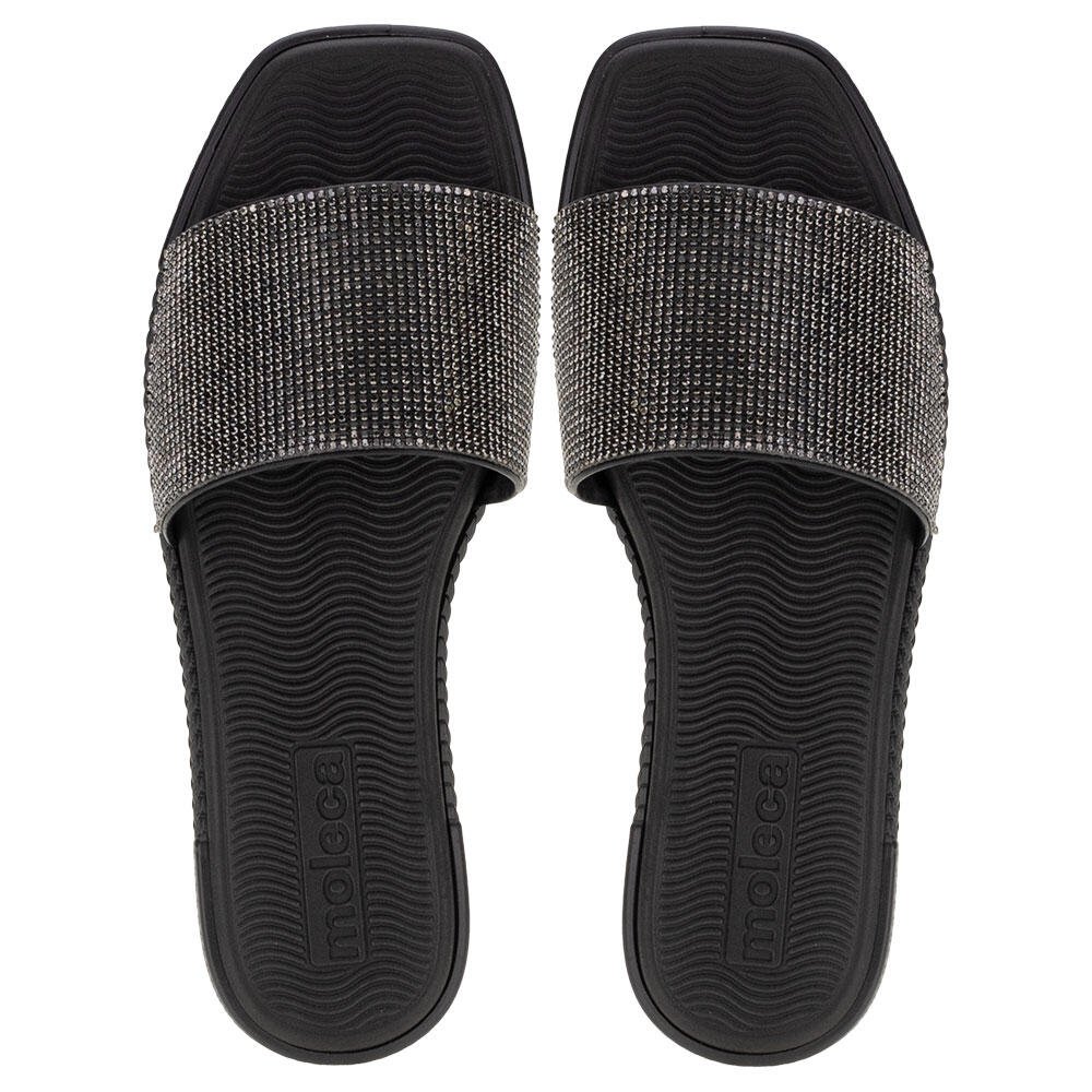 SANDÁLIA FEMININA FLAT MOLECA - 5494106 Preto 5