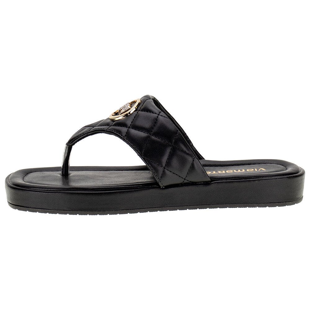 TAMANCO FEMININO FLAT VIA MARTE  - 2321410  Preto 2