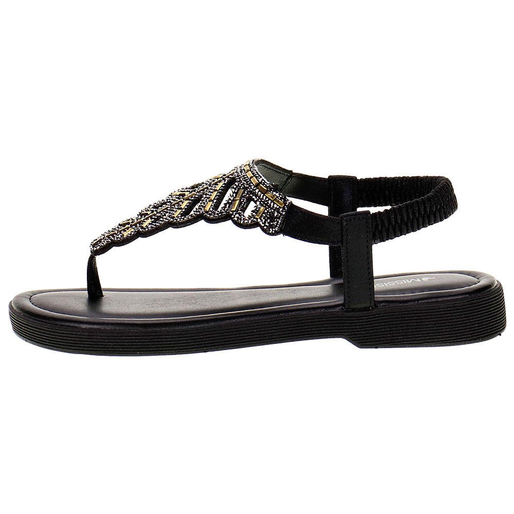 SANDÁLIA FEMININA FLAT MISSISSIPI - MA651 Preto 2