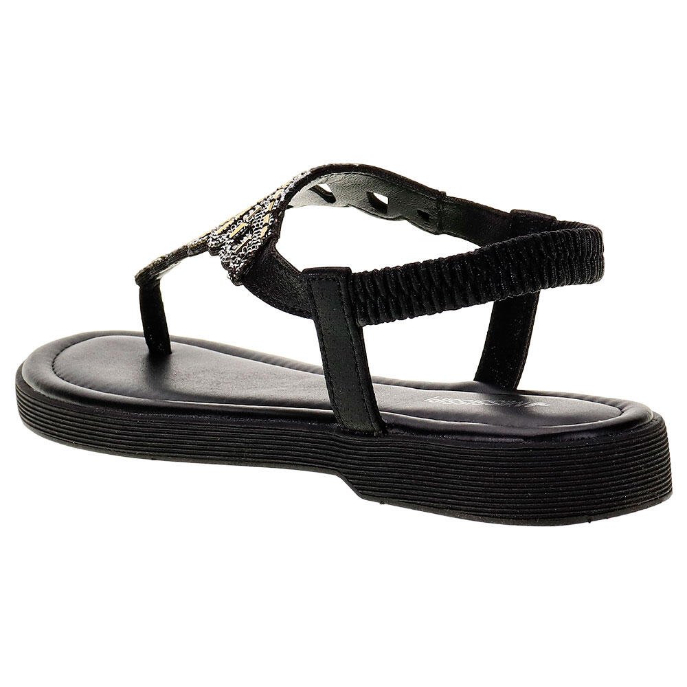 SANDÁLIA FEMININA FLAT MISSISSIPI - MA651 Preto 3