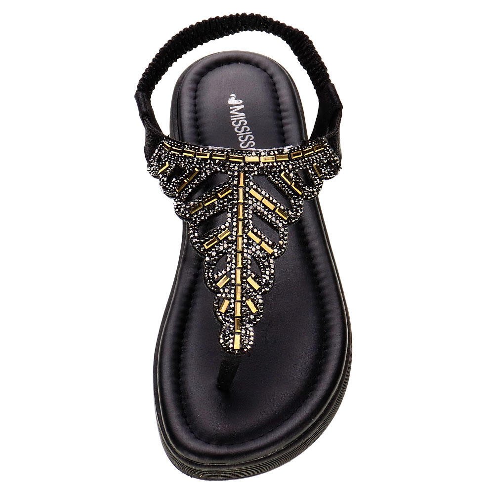 SANDÁLIA FEMININA FLAT MISSISSIPI - MA651 Preto 5