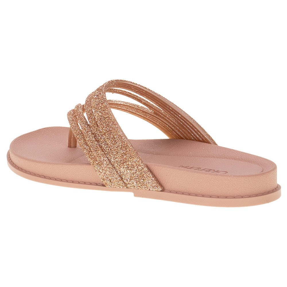 TAMANCO FEMININO FLAT RADIANTE GRENDHA - 19011  Marrom 3