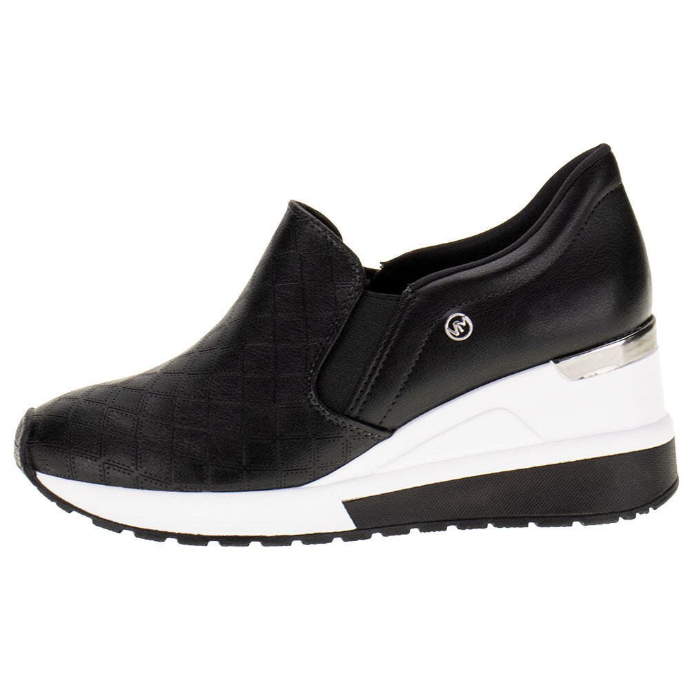 Slip On Via Marte 2310808 Feminino 2859 Preto 2