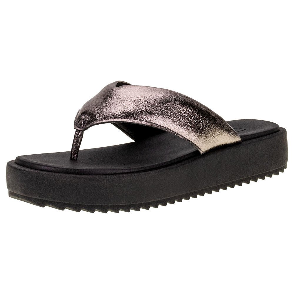 TAMANCO FEMININO FLAT MOLECA - 5489100  Prata 1