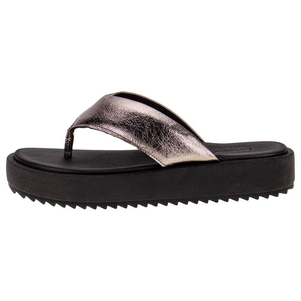 TAMANCO FEMININO FLAT MOLECA - 5489100  Prata 2