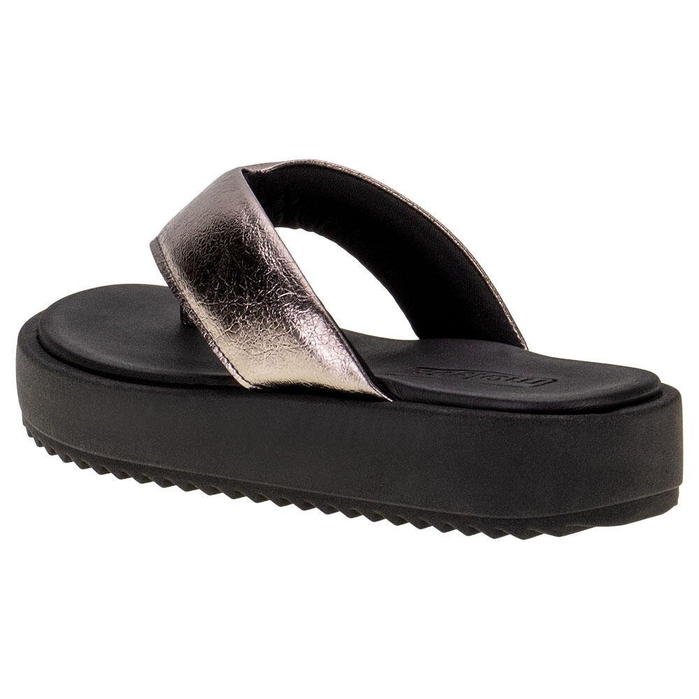 TAMANCO FEMININO FLAT MOLECA - 5489100  Prata 3