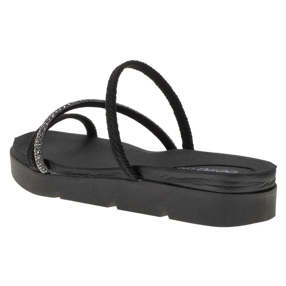 TAMANCO FEMININO FLAT BEIRA RIO - 8387533  Preto 3