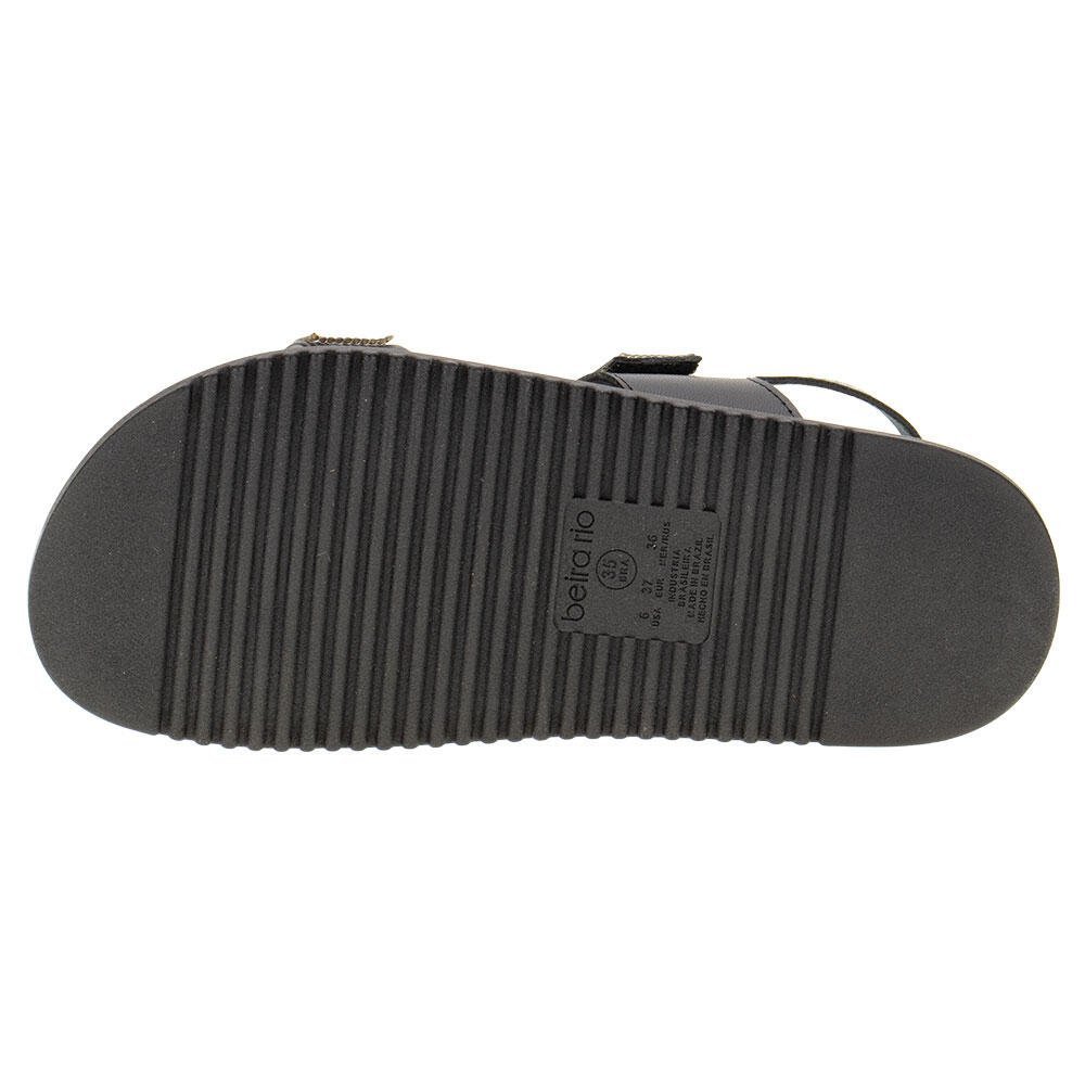 SANDÁLIA FEMININA FLAT BEIRA RIO - 8513100  Preto 4