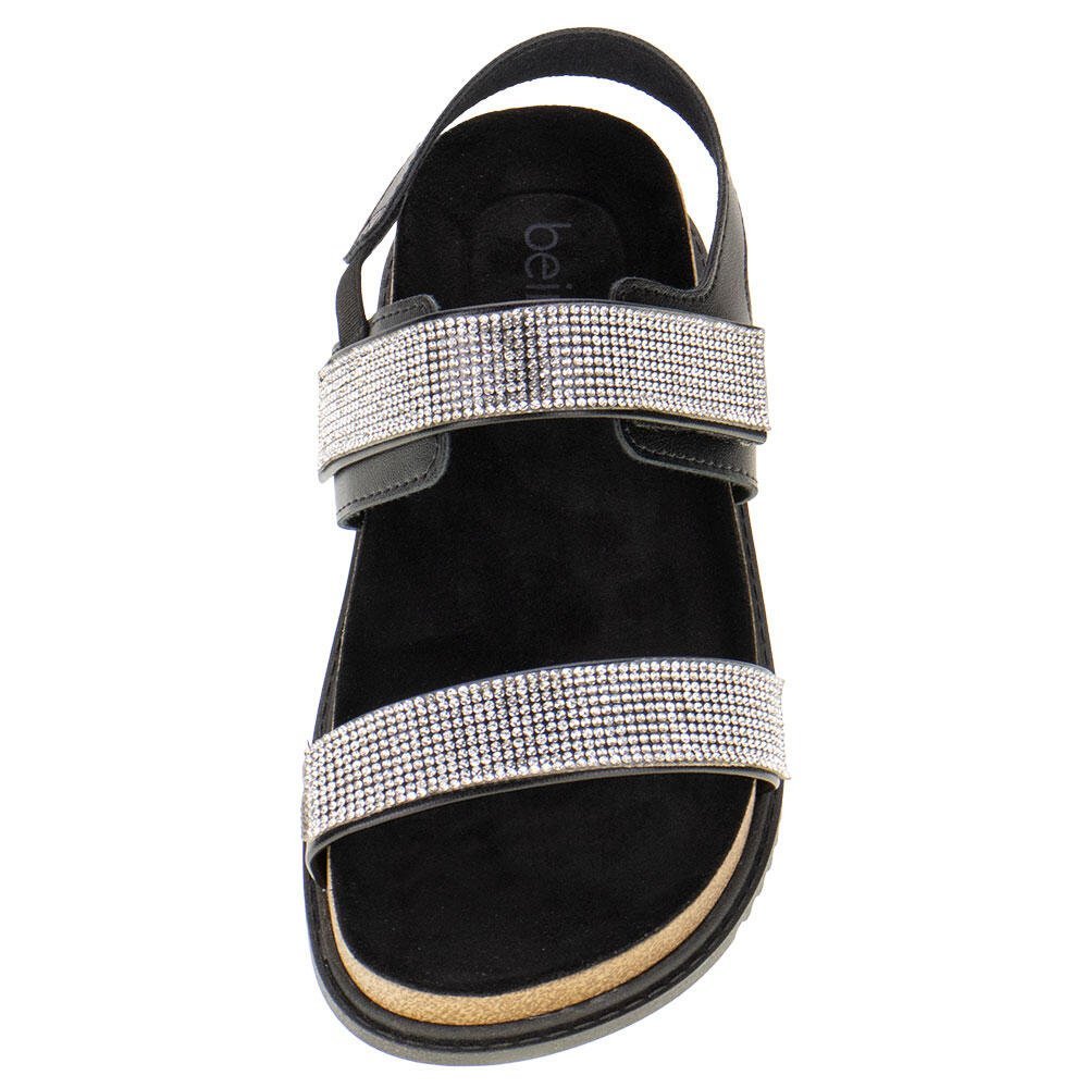 SANDÁLIA FEMININA FLAT BEIRA RIO - 8513100  Preto 5