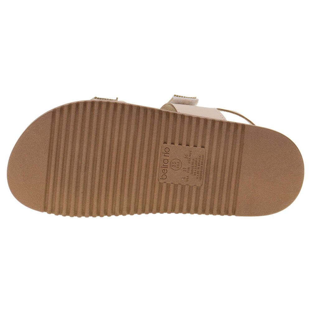 SANDÁLIA FEMININA FLAT BEIRA RIO - 8513100  Bege 4