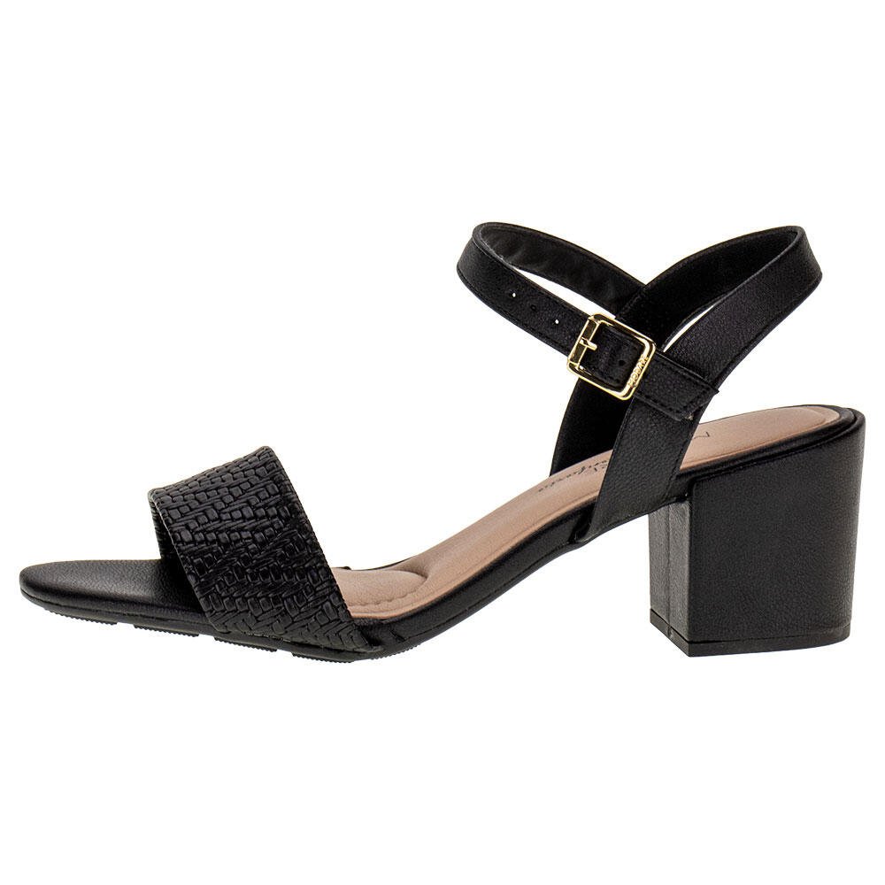 SANDÁLIA FEMININA SALTO GROSSO MODARE - 7109469  Preto 2