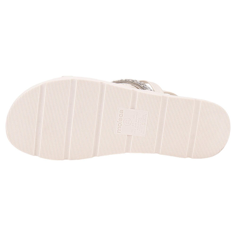 SANDÁLIA FEMININA FLAT MOLECA - 5490104 Branco 4
