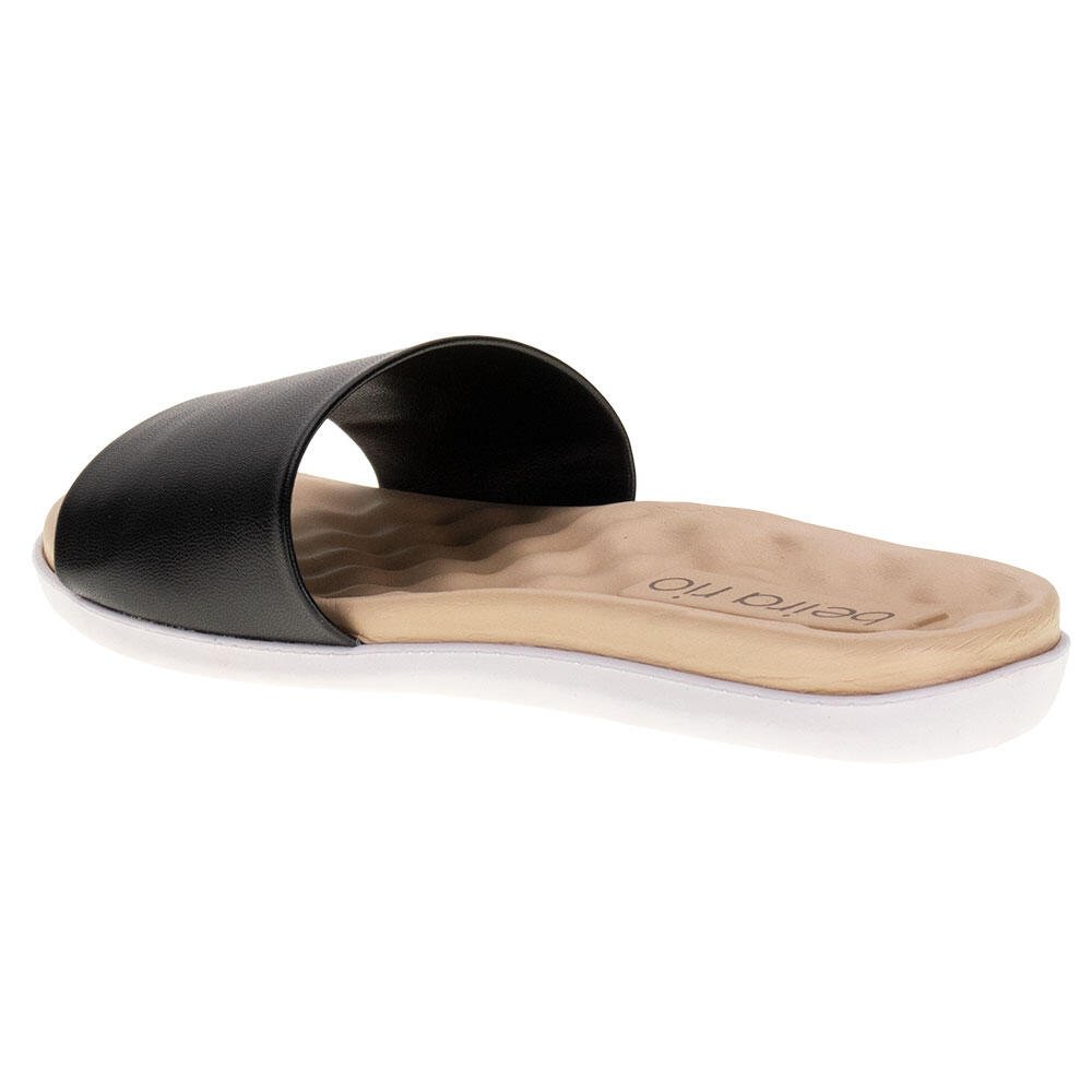 CHINELO FEMININO SLIDE BEIRA RIO - 8360303  Preto 3