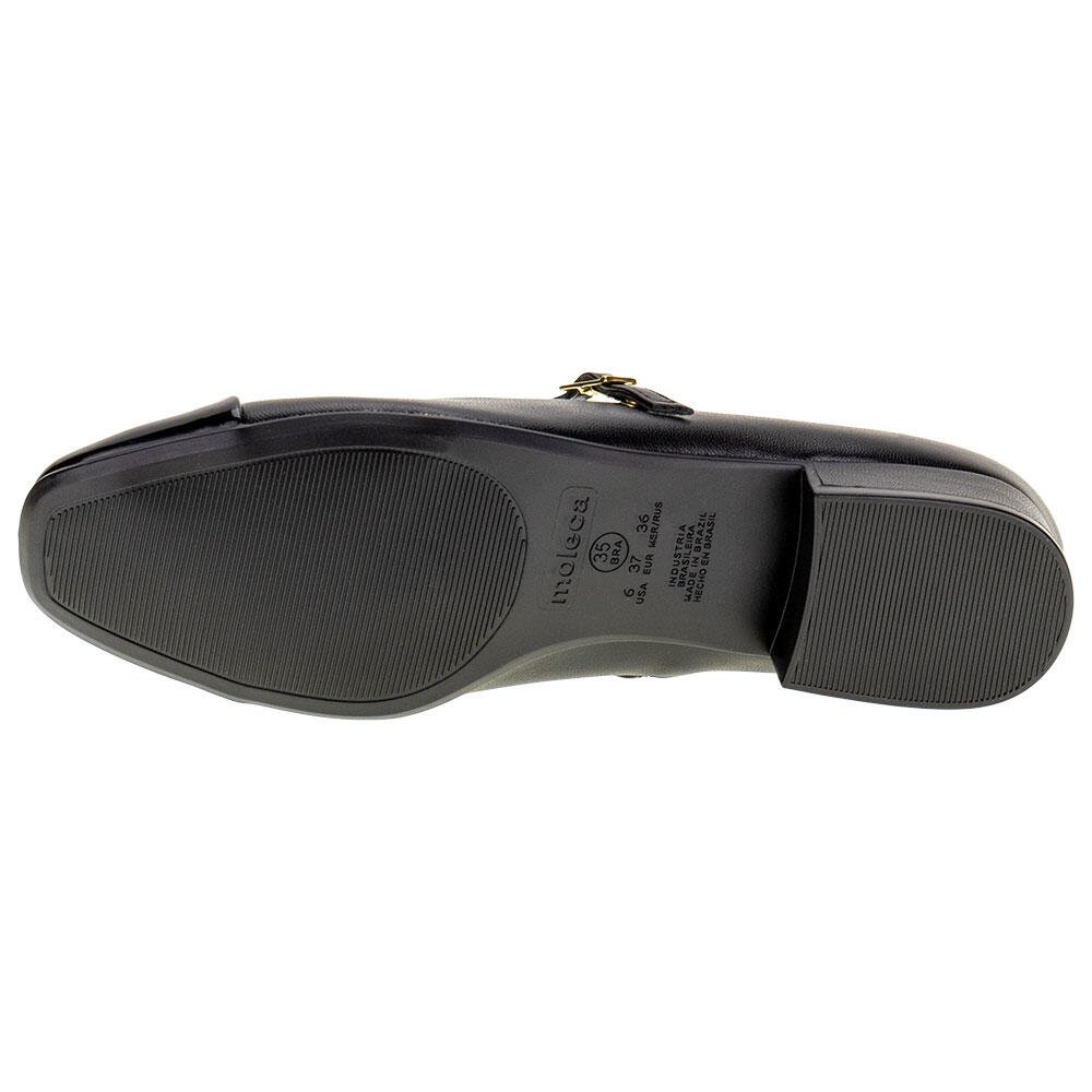 SAPATO FEMININO SALTO GROSSO MOLECA - 5795103  Preto 4