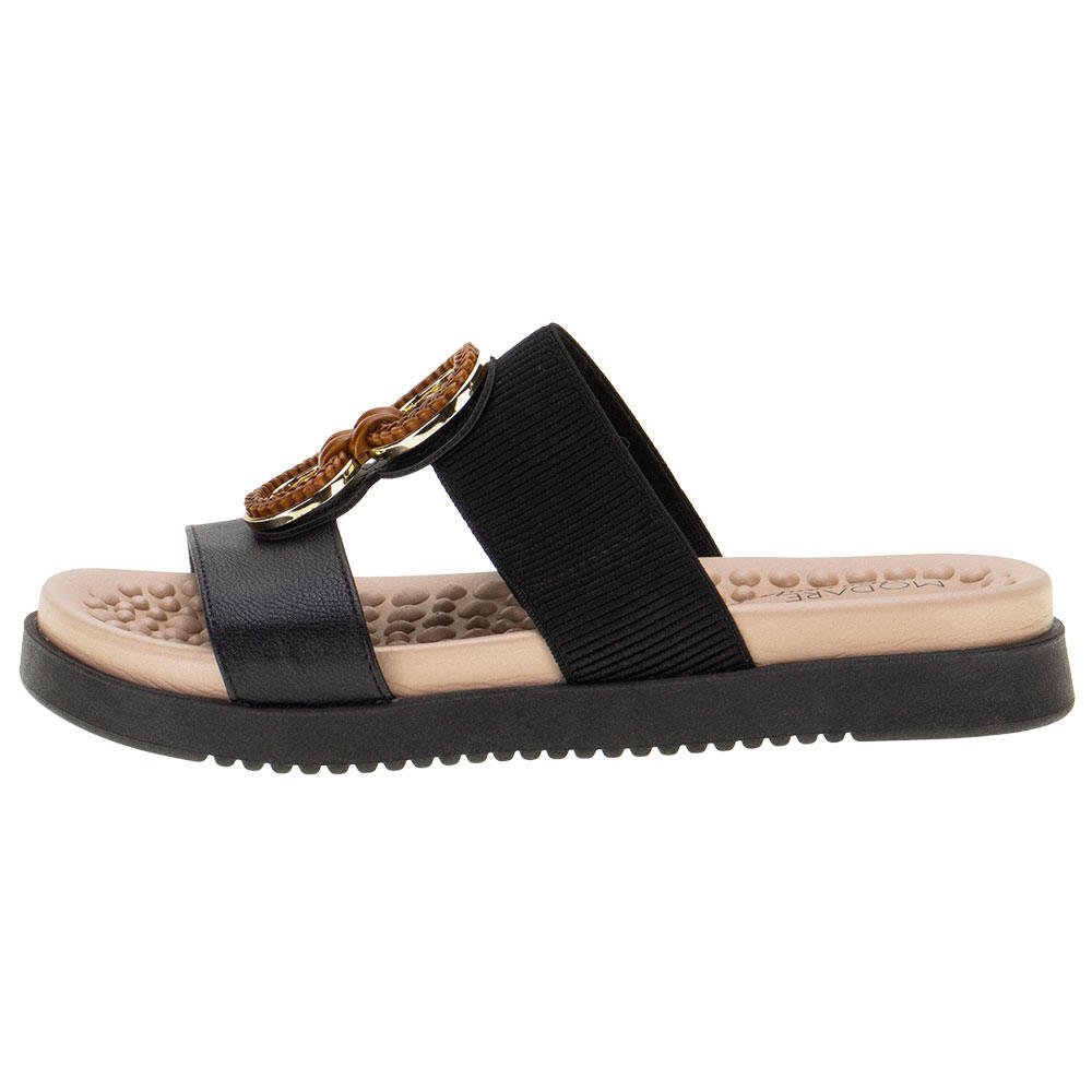 TAMANCO FEMININO FLAT MODARE - 7178107 Preto 2