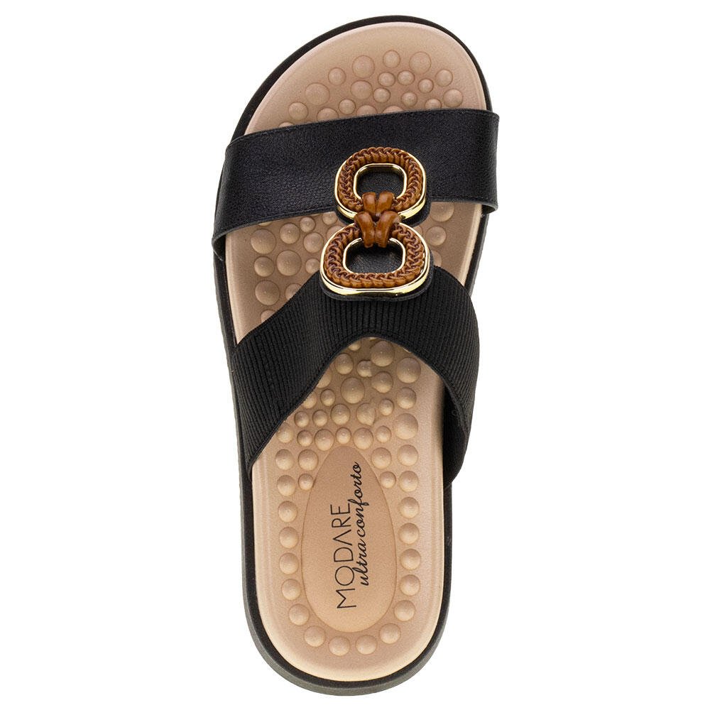 TAMANCO FEMININO FLAT MODARE - 7178107 Preto 5
