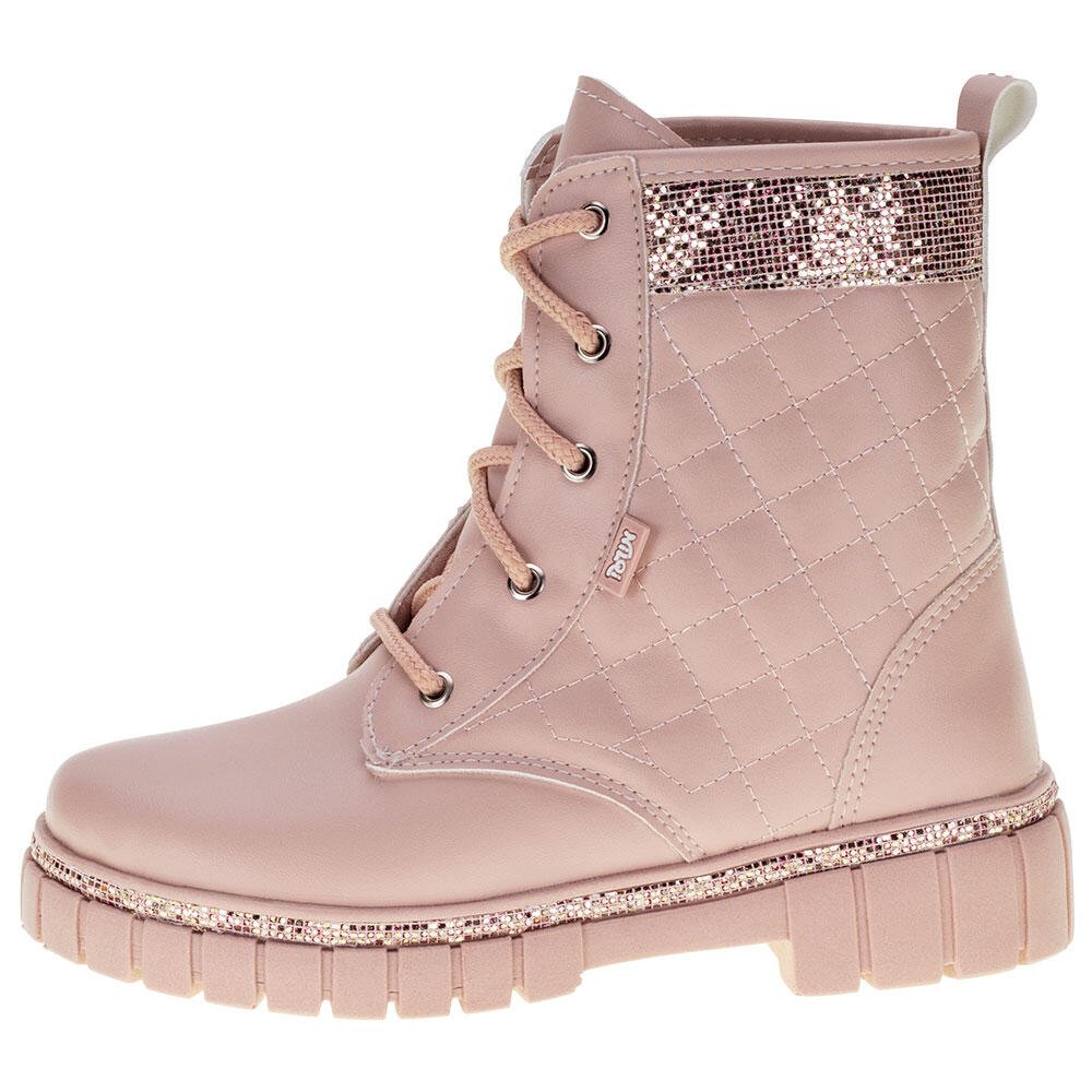 Coturno Nilqi 1510 Feminino Infantil Rosa 2