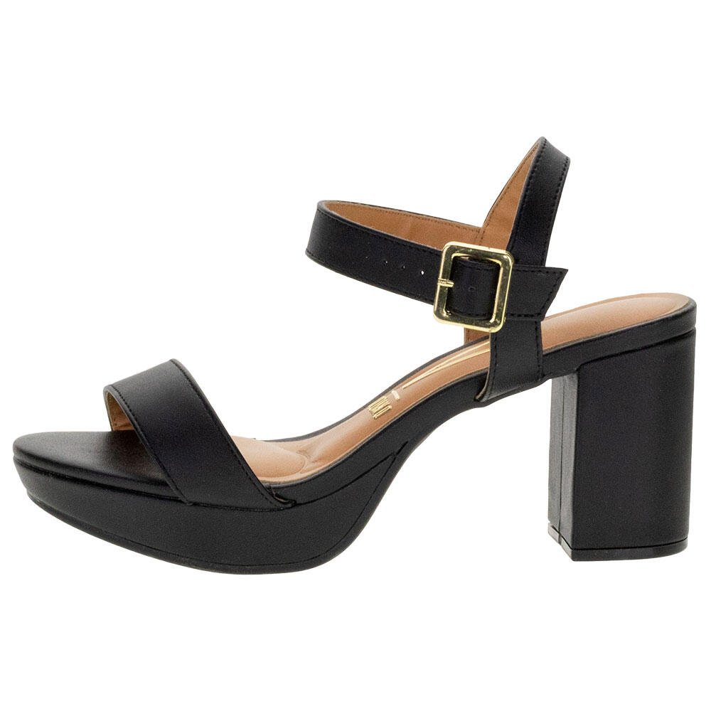 SANDÁLIA FEMININA MEIA PATA VIZZANO 6425110 Preto 2