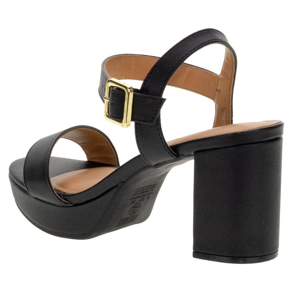 SANDÁLIA FEMININA MEIA PATA VIZZANO 6425110 Preto 3