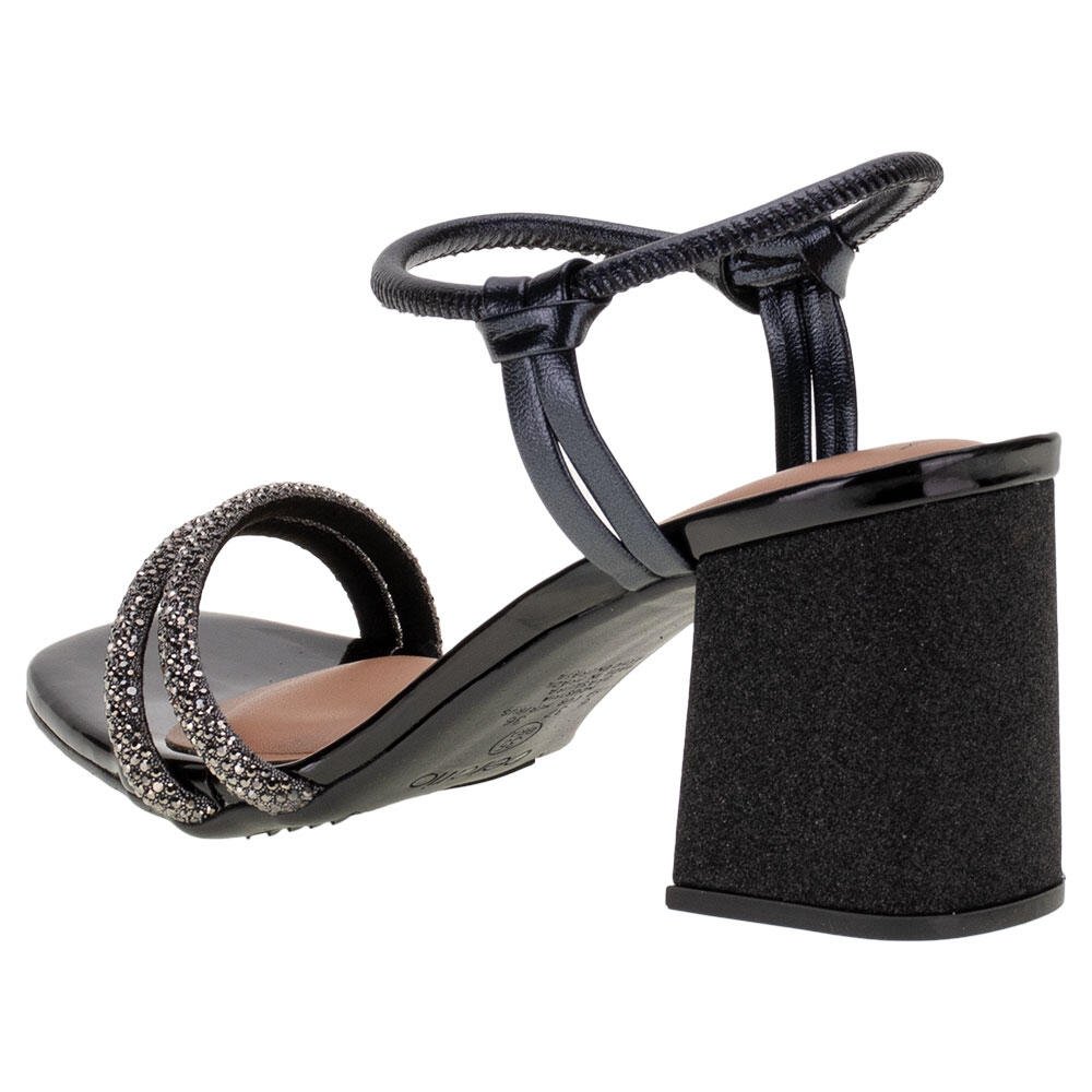 SANDÁLIA FEMININA SALTO GROSSO BEIRA RIO - 8436213 Preto 3