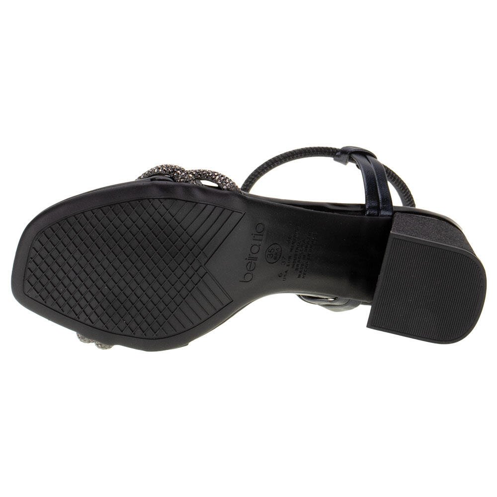 SANDÁLIA FEMININA SALTO GROSSO BEIRA RIO - 8436213 Preto 4