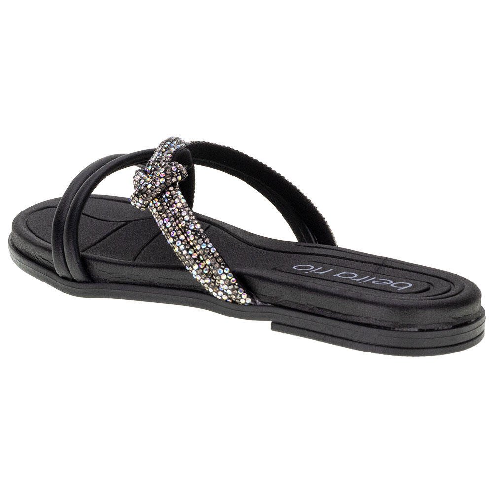 TAMANCO FEMININO FLAT BEIRA RIO 8507112 Preto 3