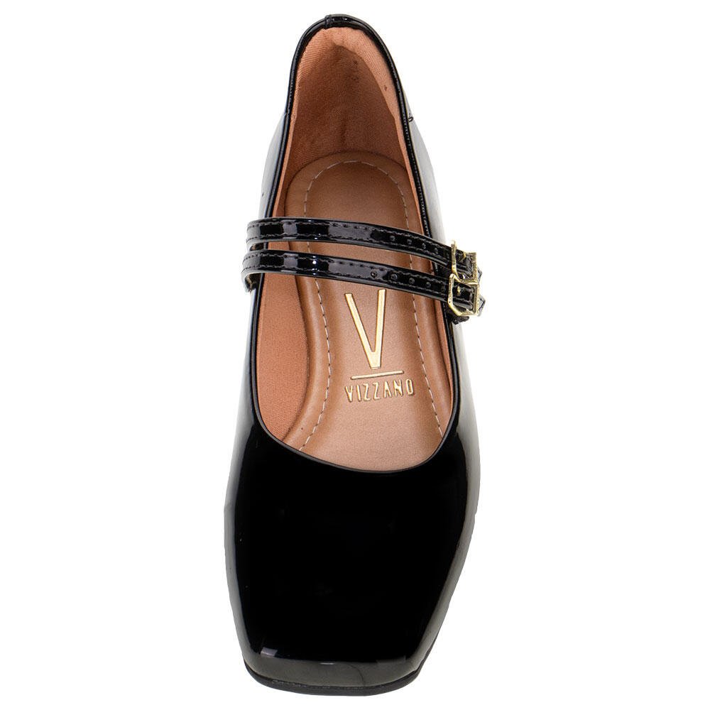 SAPATO FEMININO SALTO GROSSO VIZZANO 1427102 Preto 5
