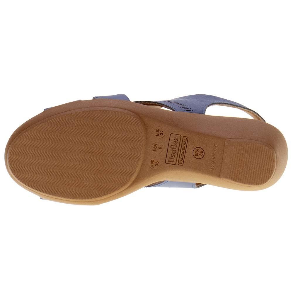 SANDÁLIA FEMININA ANABELA USAFLEX AI0206  Azul 4