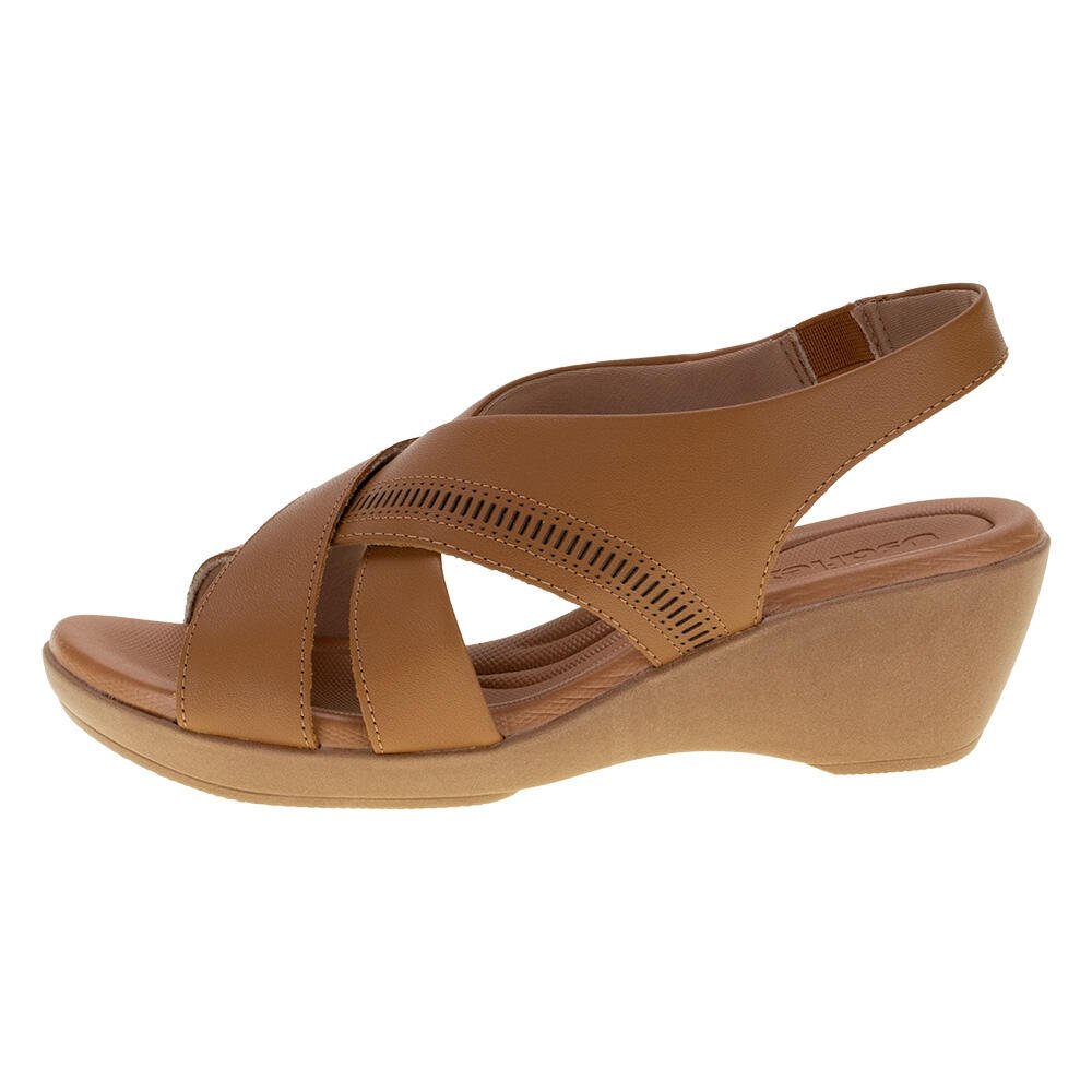 SANDÁLIA FEMININA ANABELA USAFLEX AI0206  Bege 2
