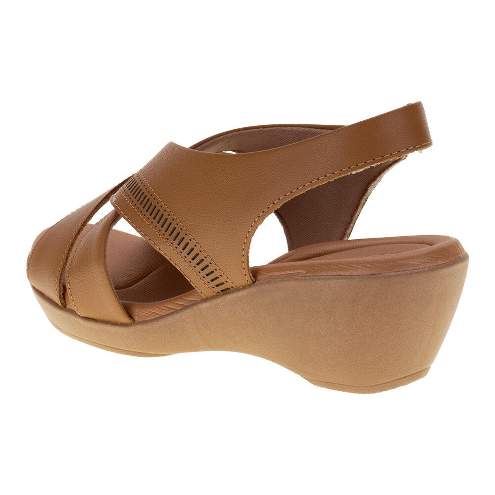 SANDÁLIA FEMININA ANABELA USAFLEX AI0206  Bege 3